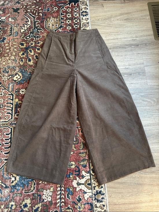 COS Pants - COS Wide-Leg Corduroy Pants in Brown